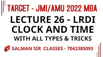 CLOCK AND TIME| LOGICAL REASONING| JMI MBA 2022 |AMU MBA 2022| ALL TYPES OF MCQs CONCEPTS & TRICKS