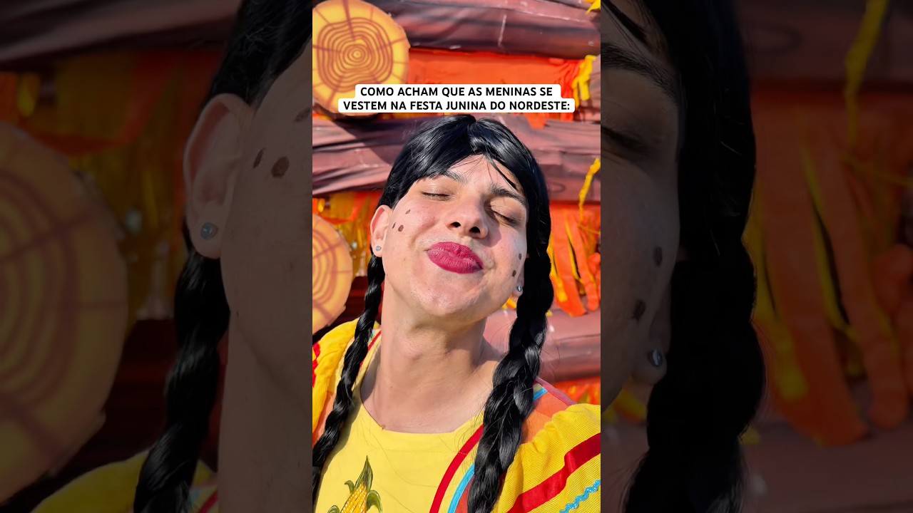 COMO ACHAM QUE É O LOOK QUE AS VESTEM NA FESTA JUNINA DO NORDESTE