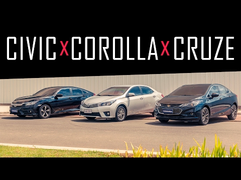 COMPARATIVO CIVIC X COROLLA X CRUZE – COMPARATIVO – SOLER REVIEW – EP 60