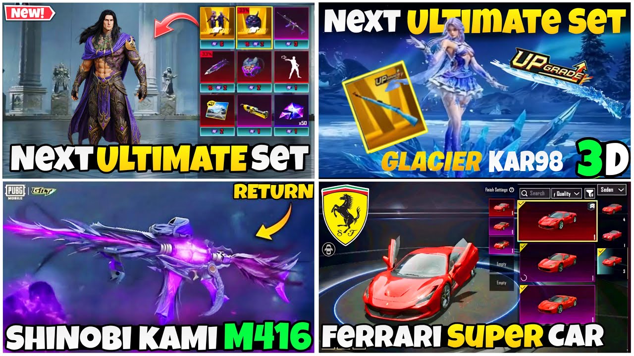 Next Ultimate Set 3D Look | Shinobi Kami M416 Confirmed Return | Ferrari Super Car Collab 