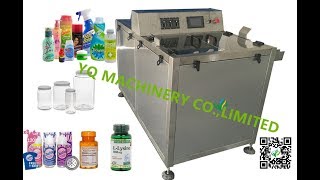 Plastic Bottle Unscrambling Machine testing video for different sizes of bottles sorter
