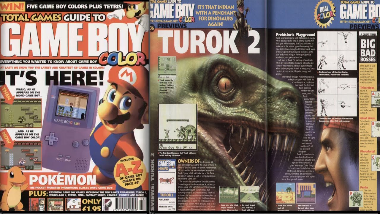 SAVE RETRO MAGAZINES FROM OBLIVION ATTRACT MODE ISSUE 1 TOTAL GAMES GUIDE TO GAMEBOY COLOR 1998