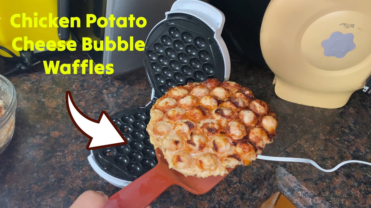Silvercrest Bubble Waffle Maker Tested Chicken Potato Egg Waffles ⭐