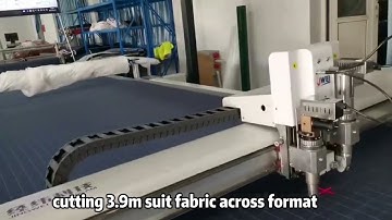 Precision Stripe Alignment in Cutting 3.9m Suit Fabric with JWEI Digital Cutter