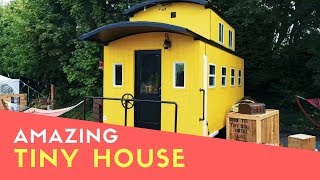 Amazing Beautiful Train Caboose Inspired Tiny House At Portland Hotel