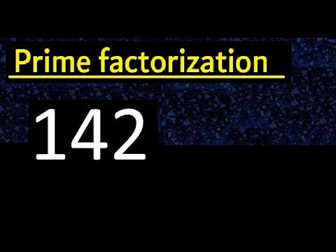 Prime factorization of 142 , How to find prime factors - YouTube