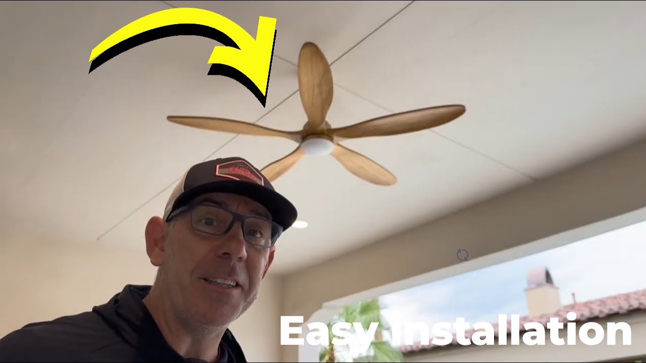 Ceiling fan installation in less than one hour!