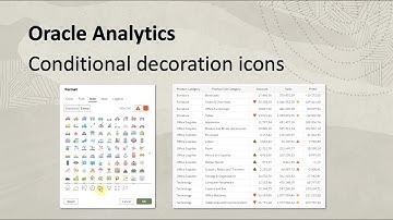 Conditional Decorations Icons in Oracle Analytics