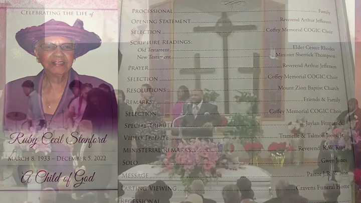 RUBY STANFORD HOMEGOING SERVICE