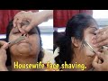 Housewife Face Shaving By Straight Razor With Alo Vera Gel SwapnasLife28 28 January 2022 