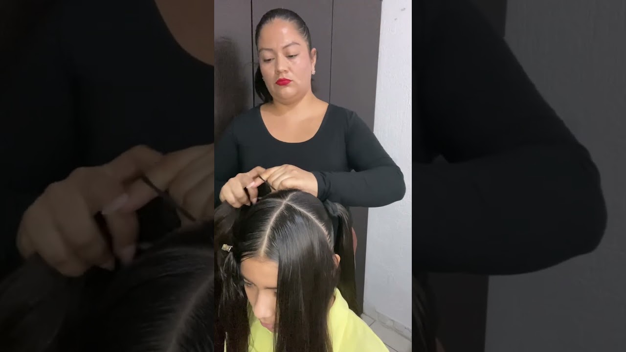 Peinado de dos coletas para niñas / peinado para niñas