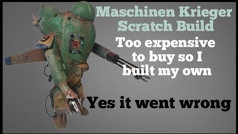 Scratch building a Maschinen Krieger mech.  #scratchbuild #howto
