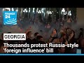 Thousands protest against georgias foreign influence bill  france 24 english