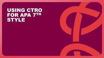How to use Cite Them Right Online (CTRO) 2025