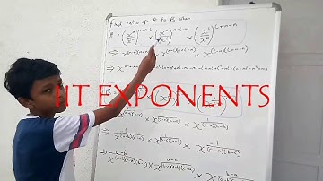 IIT EXPONENTS