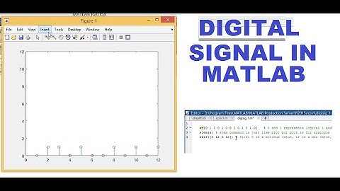 How to make digital signal in matlab | digital signal stem in matlab | stem command in matlab