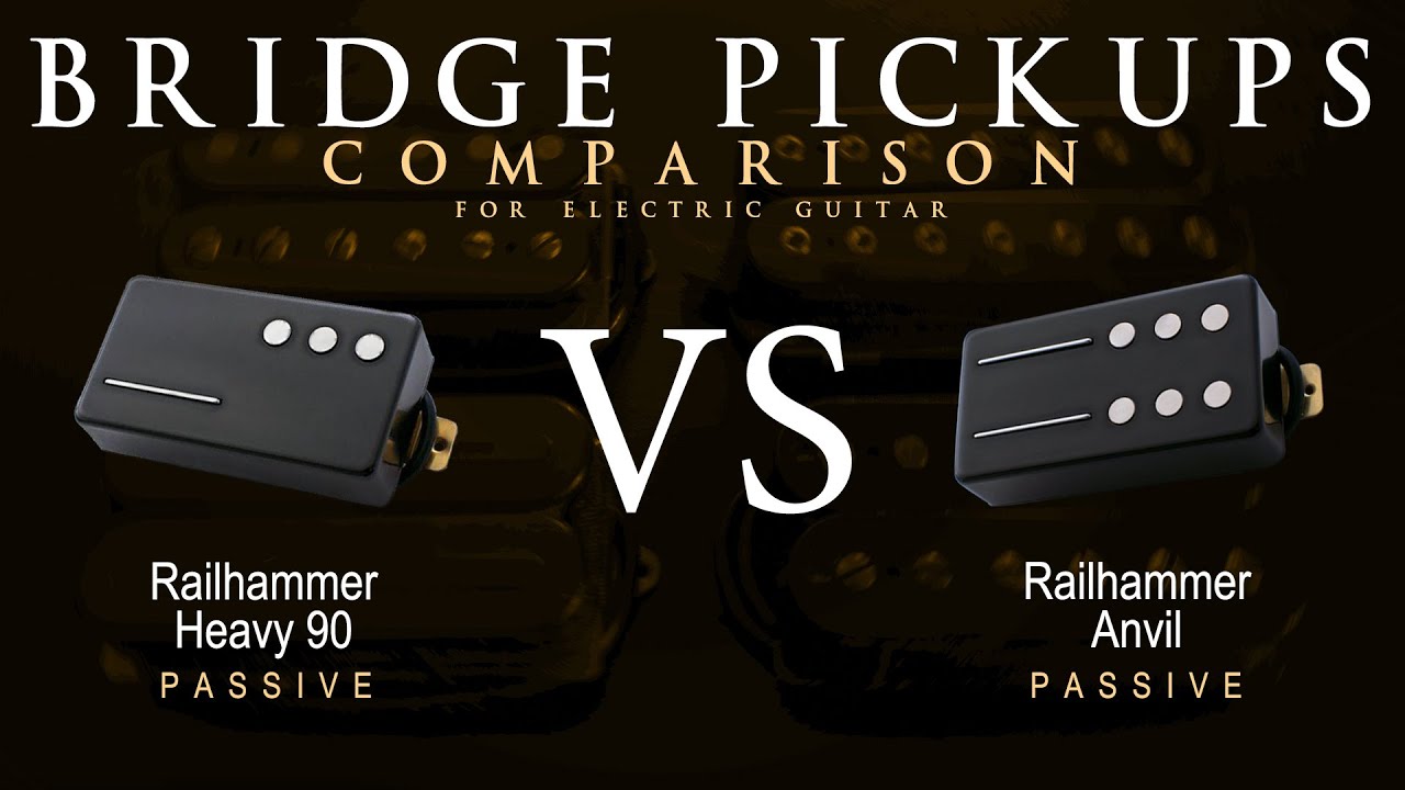 Railhammer HEAVY 90 vs ANVIL - Bridge Guitar Pickup Comparison Tone Demo