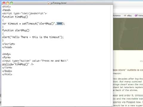 JS 4u 38: Using Timeouts