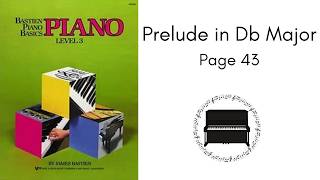 Prelude in Db Major - Bastien Piano Basics Level 3