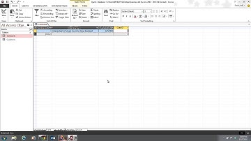 Access 2013 Unit A Video 4 - Create a Table