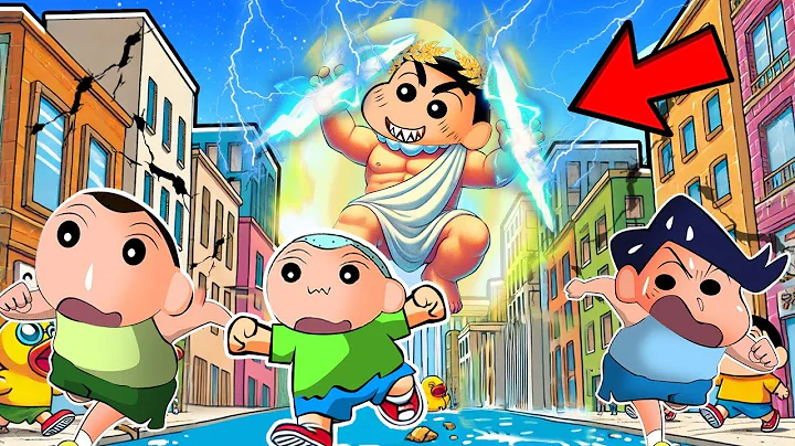 Shinchan Became God To Kill His Friends 😱🔥 | Roblox Kill The God | Funny Game 😂