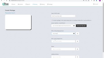 QTrak Mail Forwarding Label