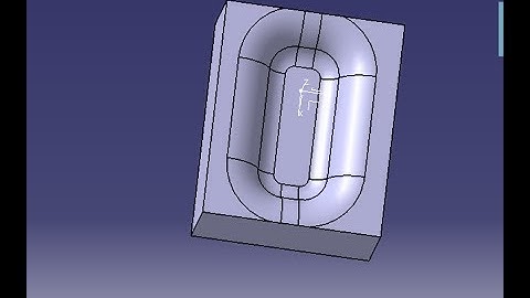 PART DESIGN : Drafted fillet pocket (CATIA V5)