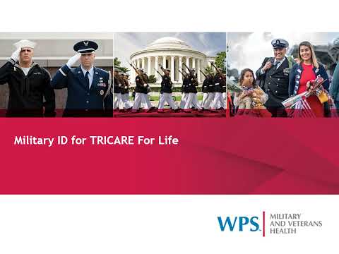 TRICARE4u Military ID for TRICARE For Life