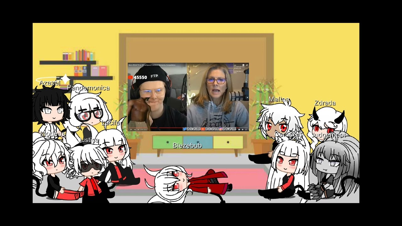 Helltaker react to ishowspeed funny moments #6