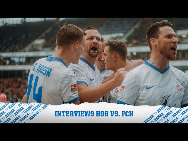 🎤Interviews nach dem Spiel gegen Hannover 96 | 2. Bundesliga⚽