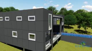 SCH23 12m x 3 4m Custom Container Home video