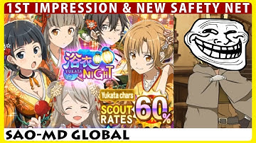 Yukata Night 1st Impression - New Safety Net & 250 Diamonds Scout (SAO Memory Defrag)