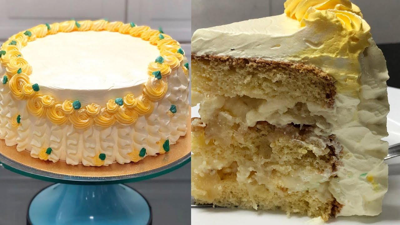 RECHEIO CREME DE NINHO COM ABACAXI + DECORAÇÃO TENDÊNCIA