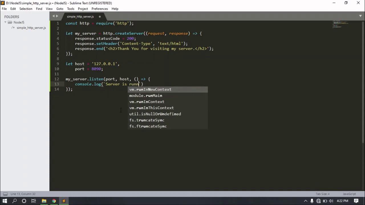Create simple HTTP server in node.js | Simple web server in node js ...