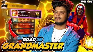 🔴Live On🔴Road To Grandmaster Live Stream 😱🔥GRANDMASTER PUSH 🔥||Garena-FreeFire Max #littleboyff