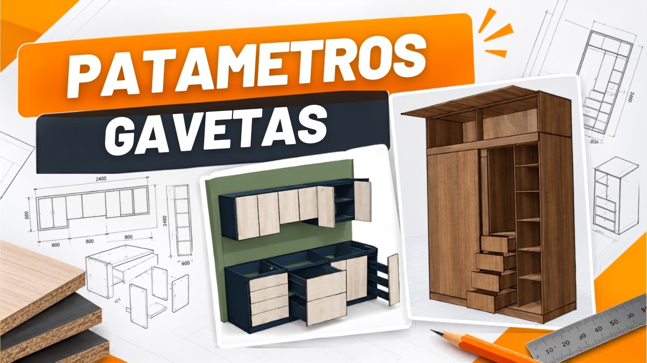 Parámetros de cajones o gavetas sin gola