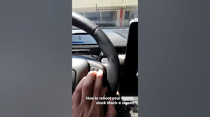 Here's how to reboot your 15-inch mach-e screen if it even gets frozen or goes black!