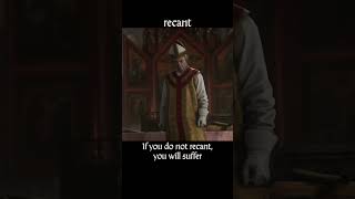 recant — Kingdom Come : Deliverance dialogue scene