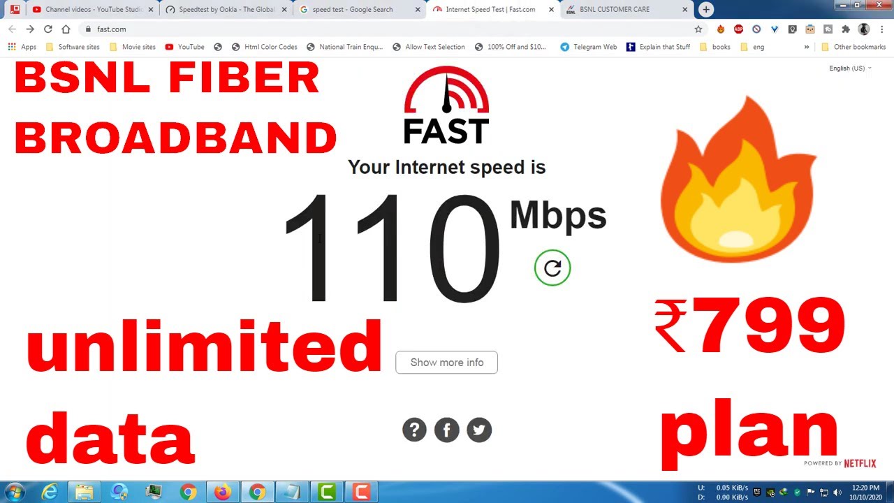 BSNL NEW FIBER Broadband VALUE 100mbps rs799 Unlimited Plan 🔥
