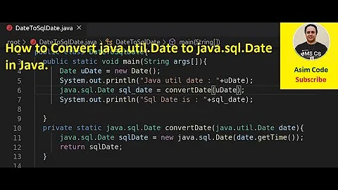 How to Convert java util Date to java sql Date in Java