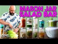 Mason Jar Salad Bar! How to Make the Ultimate DIY Homemade Plant-Based Salad Bar + Chat