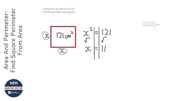 Area And Perimeter: Find Square Perimeter From Area (Grade 2) - OnMaths GCSE Maths Revision