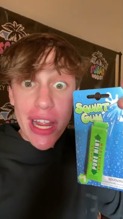 SQUIRT GUM PRANK! #shorts