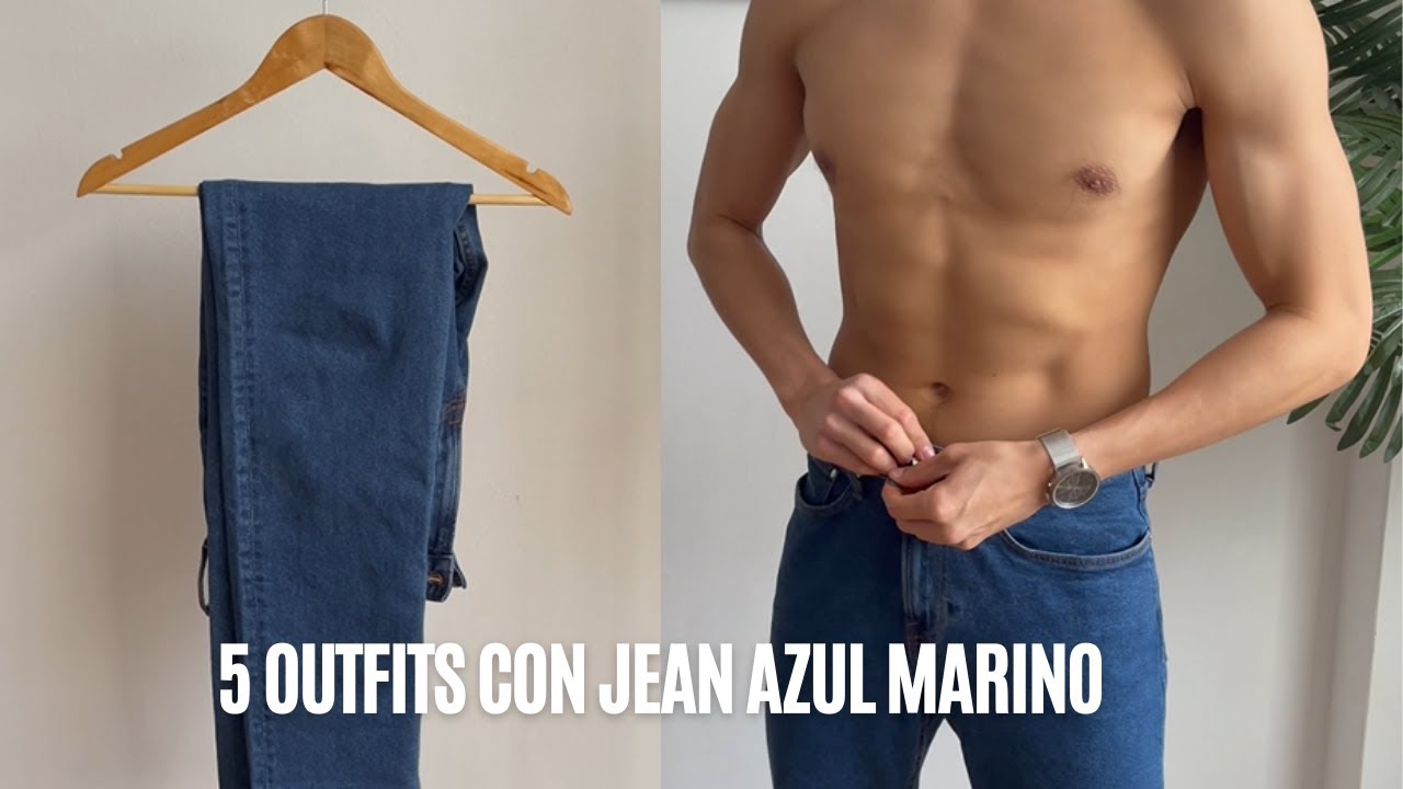 Ir al circuito Instruir Arado 5 OUTFITS CON JEAN AZUL MARINO - YouTube