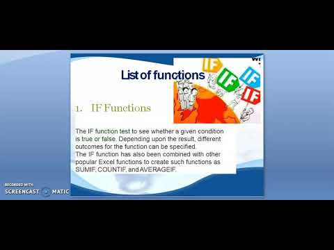 CLASS 8 COMPUTER SCIENCE - FUNCTIONS & FORMULAS - YouTube