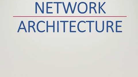 Learn Network Architecture in 8 minutes