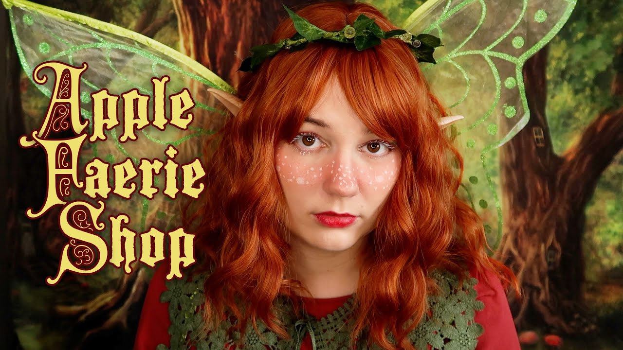 ASMR 🍎 APPLE FAERIE'S MAGICAL APPLE SHOP🧚Something in Your Eye, Face Touching, Focus on Me