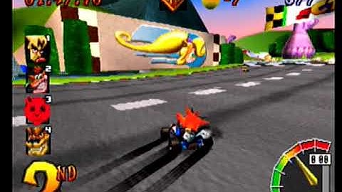 CTR Crash Team Racing: Arcade: Coco Park: Single: Medium: 7 Laps [Race Time] - Playstation 1