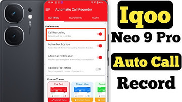 How to record calls automatically on Iqoo Neo 9 Pro | Iqoo Neo 9 Pro me call record kaise kare ||
