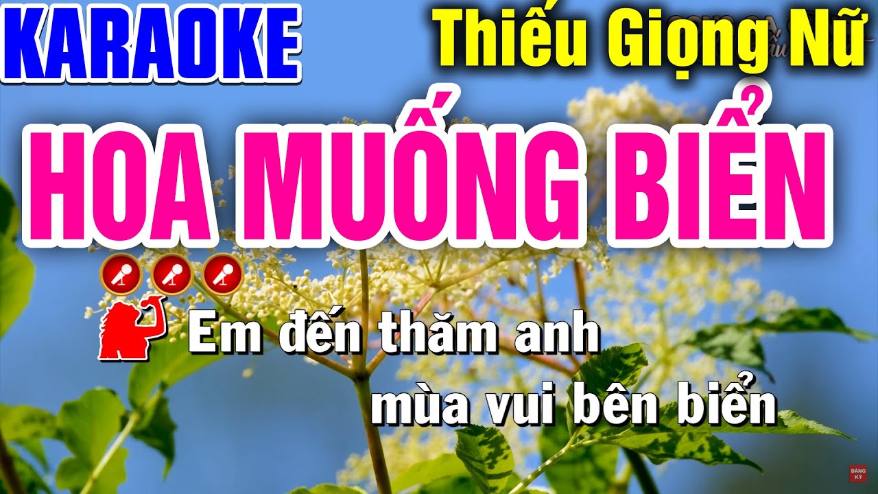 CHUYỆN TÌNH HOA MUỐNG BIỂN Karaoke Thiếu Giọng Nữ ➤ Song Ca Cùng Ca Sỹ Giấu Mặt